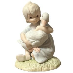 Lefton Christopher Collection Figurine Vintage‎ Young Boy with Duck